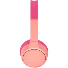 Belkin Soundform Ασύρματα / Ενσύρματα Παιδικά On Ear Ακουστικά με 30 ώρες Λειτουργίας Ροζ