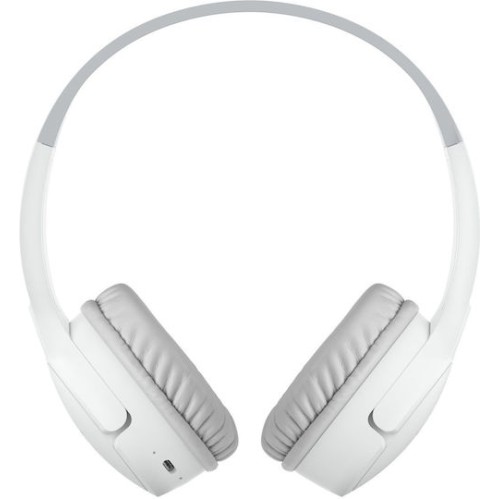 Belkin Soundform Ασύρματα / Ενσύρματα Παιδικά On Ear Ακουστικά με 30 ώρες Λειτουργίας Λευκά
