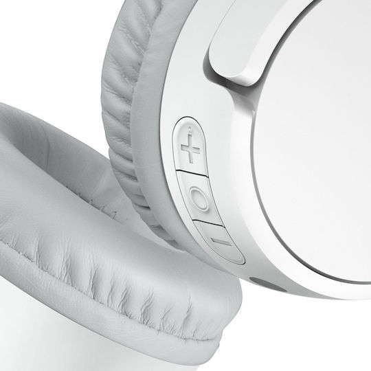 Belkin Soundform Ασύρματα / Ενσύρματα Παιδικά On Ear Ακουστικά με 30 ώρες Λειτουργίας Λευκά