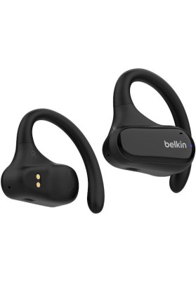 Belkin SoundForm ClearFit Open Ear Bluetooth Handsfree Ακουστικά με Αντοχή στον Ιδρώτα και Θήκη Φόρτισης Μαύρα