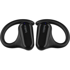 Belkin SoundForm ClearFit Open Ear Bluetooth Handsfree Ακουστικά με Αντοχή στον Ιδρώτα και Θήκη Φόρτισης Μαύρα