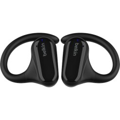 Belkin SoundForm ClearFit Open Ear Bluetooth Handsfree Ακουστικά με Αντοχή στον Ιδρώτα και Θήκη Φόρτισης Μαύρα