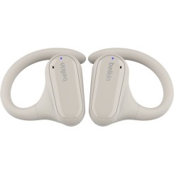 Belkin SoundForm ClearFit Open Ear Bluetooth Handsfree Ακουστικά με Αντοχή στον Ιδρώτα και Θήκη Φόρτισης Λευκά