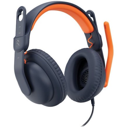 Logitech Zone Learn Ενσύρματα Over Ear Ακουστικά Μπλε