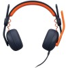 Logitech Zone Learn Classic Blue On Ear Multimedia Ακουστικά με μικρόφωνο και σύνδεση USB-C σε Μπλε χρώμα