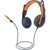 Logitech Zone Learn Ενσύρματα Παιδικά On Ear Ακουστικά Μπλε