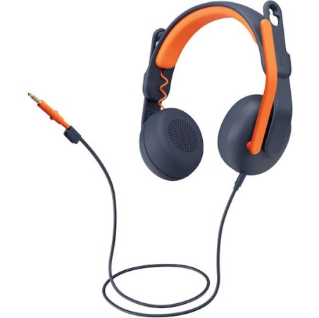 Logitech Zone Learn Ενσύρματα Παιδικά On Ear Ακουστικά Μπλε