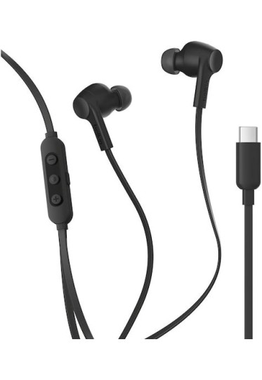 Belkin G3H0003HQBK In-ear Handsfree Ακουστικά με Βύσμα USB-C Μαύρο
