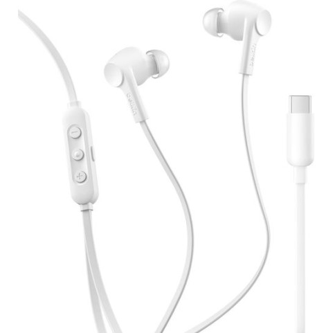Belkin G3H0003hqWH In-ear Handsfree Ακουστικά με Βύσμα USB-C Λευκό
