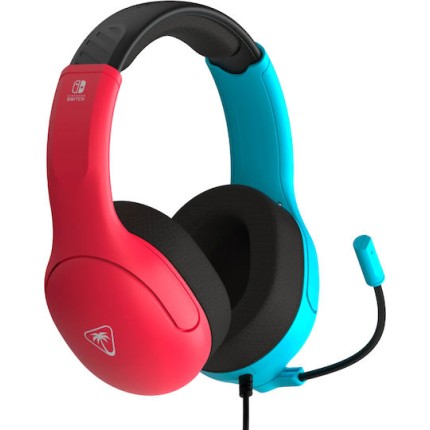 Turtle Beach Airlite Fit Over Ear Gaming Headset με σύνδεση 3.5mm Κόκκινο / Μπλε for Nintendo Switch