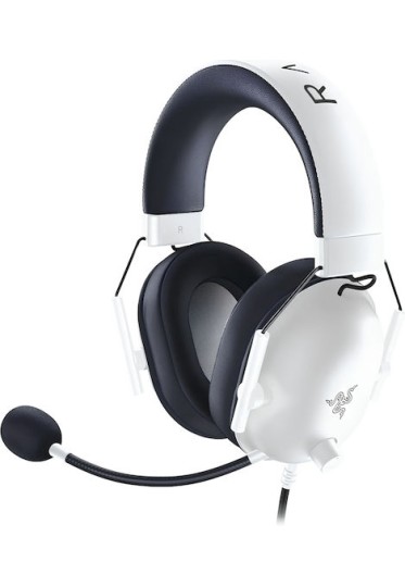 Razer BLACKSHARK V2 X Over Ear Gaming Headset με σύνδεση 3.5mm Λευκό