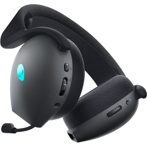 Dell Alienware Tri-Mode Ασύρματο Over Ear Gaming Headset με σύνδεση Bluetooth / USB Dark Side of the Moon