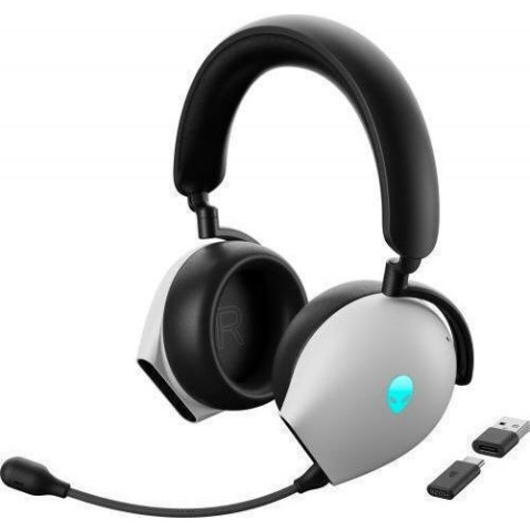 Dell Tri-Mode AW725H Ασύρματο Over Ear Gaming Headset με σύνδεση Bluetooth Lunar Light for Nintendo Switch / PS4 / PS5 / XBOX