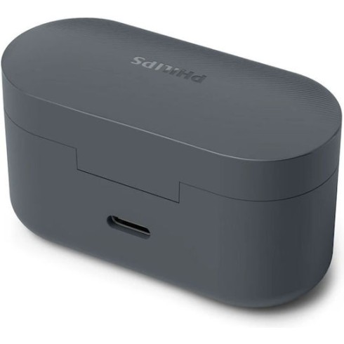 Philips TAT3509 In-ear Bluetooth Handsfree Ακουστικά με Αντοχή στον Ιδρώτα και Θήκη Φόρτισης Γκρι