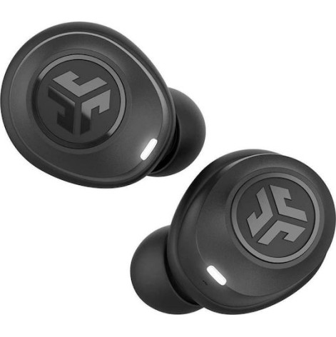 Jlab JBuds Air Bluetooth Handsfree Ακουστικά με Αντοχή στον Ιδρώτα και Θήκη Φόρτισης Μαύρα