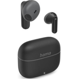 HAMA Freedom Light II Earbud Bluetooth Handsfree Ακουστικά με Θήκη Φόρτισης Μαύρα