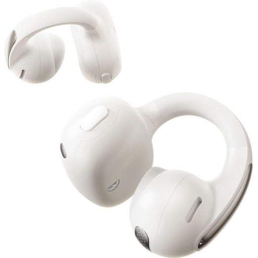 Baseus Bowie MC1 Open Ear Bluetooth Handsfree Ακουστικά με Αντοχή στον Ιδρώτα και Θήκη Φόρτισης Λευκά