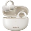 Baseus Bowie MC1 Open Ear Bluetooth Handsfree Ακουστικά με Αντοχή στον Ιδρώτα και Θήκη Φόρτισης Λευκά