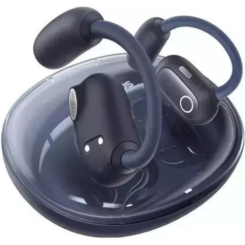 Baseus Eli Sport 1 PM20A Open Ear Bluetooth Handsfree Ακουστικά με Αντοχή στον Ιδρώτα και Θήκη Φόρτισης Μαύρα