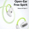 Baseus Eli Sport 1 PM20A Open Ear Bluetooth Handsfree Ακουστικά με Αντοχή στον Ιδρώτα και Θήκη Φόρτισης Stellar White