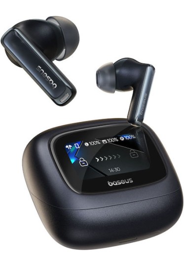 Baseus Bowie M2s Ultra In-ear Bluetooth Handsfree Ακουστικά με Θήκη Φόρτισης Μαύρα