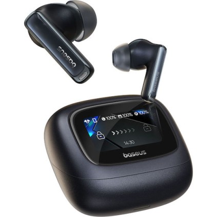 Baseus Bowie M2s Ultra In-ear Bluetooth Handsfree Ακουστικά με Θήκη Φόρτισης Μαύρα