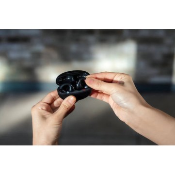 Boompods Open Ear Bluetooth Handsfree Ακουστικά με Αντοχή στον Ιδρώτα και Θήκη Φόρτισης Μαύρα