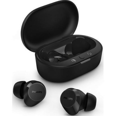 Philips TAT1209 In-ear Bluetooth Handsfree Ακουστικά με Αντοχή στον Ιδρώτα και Θήκη Φόρτισης Μαύρα