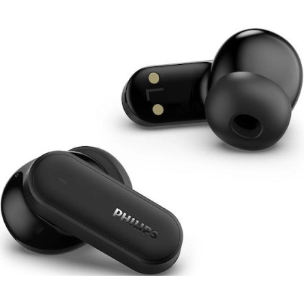 Philips TAT6000 In-ear Bluetooth Handsfree Ακουστικά με Αντοχή στον Ιδρώτα και Θήκη Φόρτισης Μαύρα