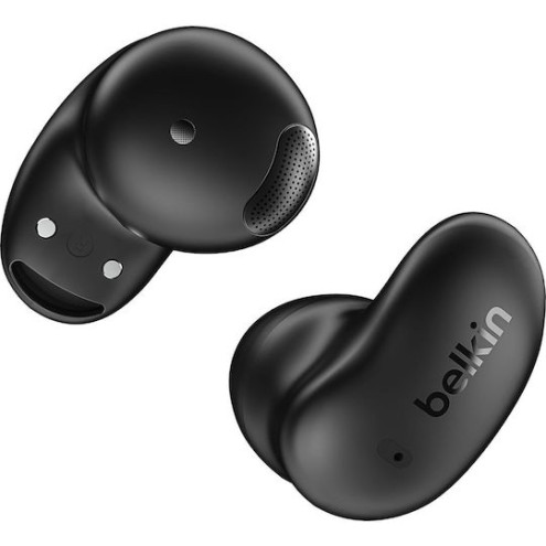 Belkin SoundForm Anywhere Earbud Bluetooth Handsfree Ακουστικά με Αντοχή στον Ιδρώτα και Θήκη Φόρτισης Μαύρα