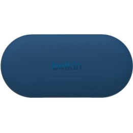 Belkin Soundform Play True In-ear Bluetooth Handsfree Ακουστικά με Αντοχή στον Ιδρώτα και Θήκη Φόρτισης Μπλε