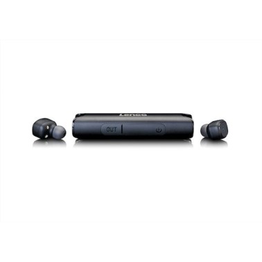 Lenco EPB-440 In-ear Bluetooth Handsfree Ακουστικά με Αντοχή στον Ιδρώτα και Θήκη Φόρτισης Μαύρα