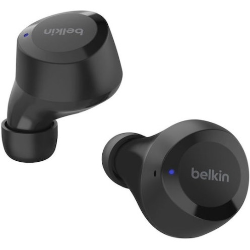 Belkin Soundform Bolt Earbud Bluetooth Handsfree Ακουστικά με Αντοχή στον Ιδρώτα και Θήκη Φόρτισης Μαύρα