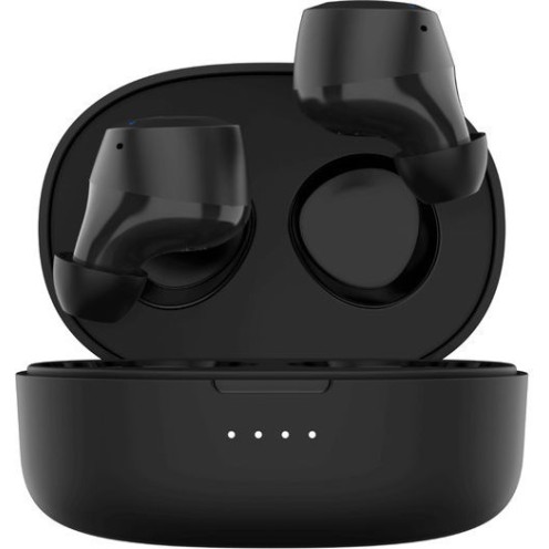 Belkin Soundform Bolt Earbud Bluetooth Handsfree Ακουστικά με Αντοχή στον Ιδρώτα και Θήκη Φόρτισης Μαύρα