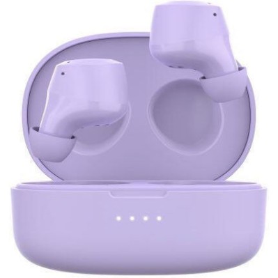 Belkin Soundform Bolt Earbud Bluetooth Handsfree Ακουστικά με Αντοχή στον Ιδρώτα και Θήκη Φόρτισης Lavender