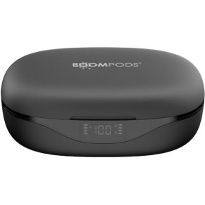 Boompods Sportpods Ocean In-ear Bluetooth Handsfree Ακουστικά με Θήκη Φόρτισης Μαύρα