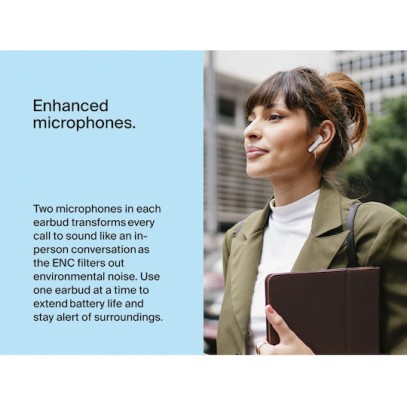 Belkin SoundForm Motion In-ear Bluetooth Handsfree Ακουστικά με Αντοχή στον Ιδρώτα και Θήκη Φόρτισης Λευκά