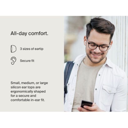 Belkin SoundForm Motion In-ear Bluetooth Handsfree Ακουστικά με Αντοχή στον Ιδρώτα και Θήκη Φόρτισης Λευκά