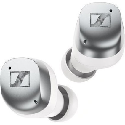 Sennheiser Momentum True Wireless 4 In-ear Bluetooth Handsfree Ακουστικά με Θήκη Φόρτισης White Silver