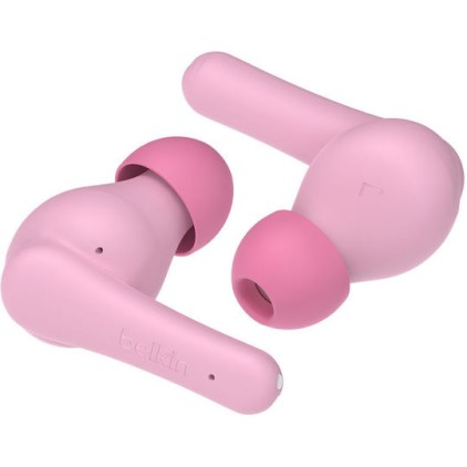 Belkin SoundForm Nano 2 In-ear Bluetooth Handsfree Ακουστικά με Αντοχή στον Ιδρώτα και Θήκη Φόρτισης Ροζ