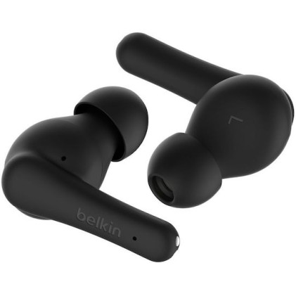 Belkin SoundForm Rhythm In-ear Bluetooth Handsfree Ακουστικά με Αντοχή στον Ιδρώτα και Θήκη Φόρτισης Μαύρα