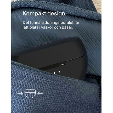 Belkin SoundForm Rhythm In-ear Bluetooth Handsfree Ακουστικά με Αντοχή στον Ιδρώτα και Θήκη Φόρτισης Μαύρα