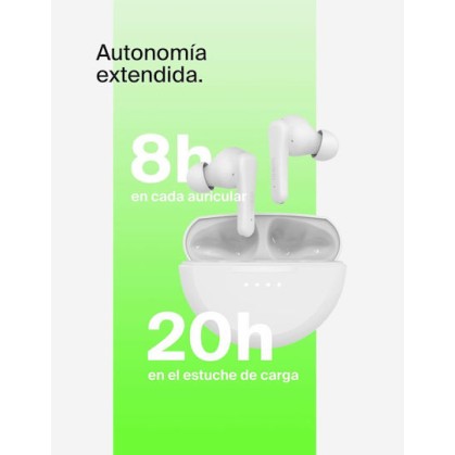 Belkin SoundForm Rhythm In-ear Bluetooth Handsfree Ακουστικά με Αντοχή στον Ιδρώτα και Θήκη Φόρτισης Λευκά