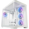 LC-Power Gaming 8001W Pro-Storm Light Midi Tower Κουτί Υπολογιστή με Πλαϊνό Παράθυρο και RGB Φωτισμό Λευκό