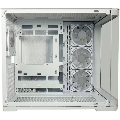 LC-Power Gaming 8001W Pro-Storm Light Midi Tower Κουτί Υπολογιστή με Πλαϊνό Παράθυρο και RGB Φωτισμό Λευκό