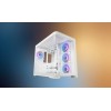 LC-Power Gaming 8001W Pro-Storm Light Midi Tower Κουτί Υπολογιστή με Πλαϊνό Παράθυρο και RGB Φωτισμό Λευκό