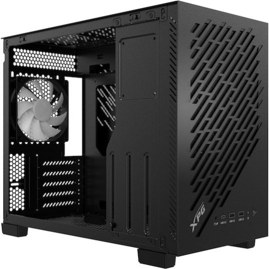Adata Valor Air Nano Gaming Mini Tower Κουτί Υπολογιστή με ARGB Φωτισμό Μαύρο