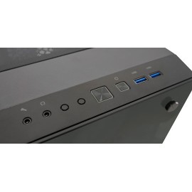 LC-Power Gaming 709B - Solar_System_X Midi Tower Κουτί Υπολογιστή με Πλαϊνό Παράθυρο και RGB Φωτισμό Μαύρο