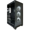 LC-Power Seamless_Pale_X Midi Tower Κουτί Υπολογιστή με Πλαϊνό Παράθυρο και RGB Φωτισμό Μαύρο