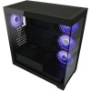LC-Power Seamless_Pale_X Midi Tower Κουτί Υπολογιστή με Πλαϊνό Παράθυρο και RGB Φωτισμό Μαύρο